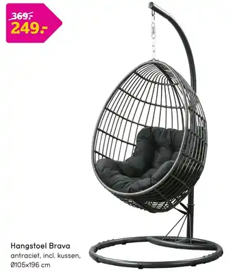 Leen Bakker Hangstoel brava 105x196 cm aanbieding