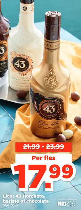 PLUS Licor 43 Horchata, baristo of chocolate aanbieding