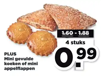 PLUS PLUS Mini gevulde koeken of mini appelflappen aanbieding