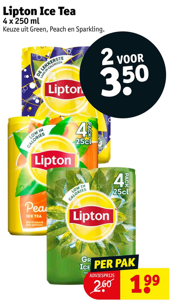 Lipton Ice Tea aanbieding bij Kruidvat