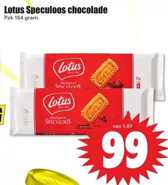 Dirk Lotus speculoos chocolade 154g aanbieding