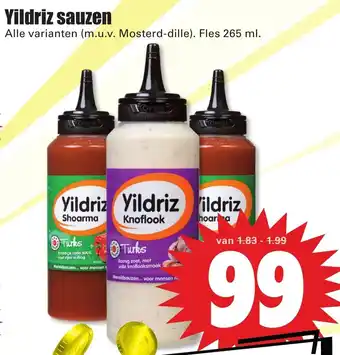 Dirk Yildriz sauzen 265ml aanbieding