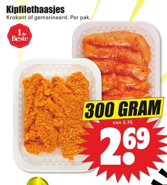 Dirk Kipfilethaasjes 300g aanbieding