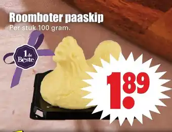 Dirk Roomboter paaskip 100g aanbieding