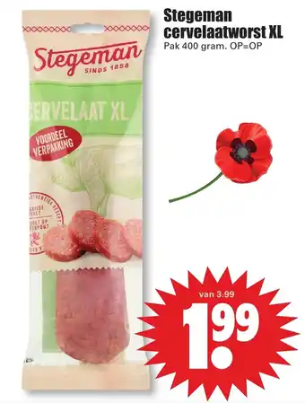 Dirk Stegeman cervelaatworst XL aanbieding