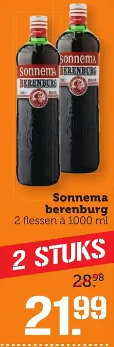 CoopCompact Sonnema berenburg 1000ml aanbieding