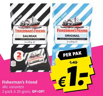 Boni Fisherman's friend 20g aanbieding