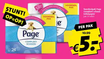 Boni Voordeelpak Page Compleet schoon toiletpapier aanbieding