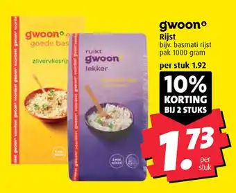 Boni G'woon Rijst 1000 gram aanbieding