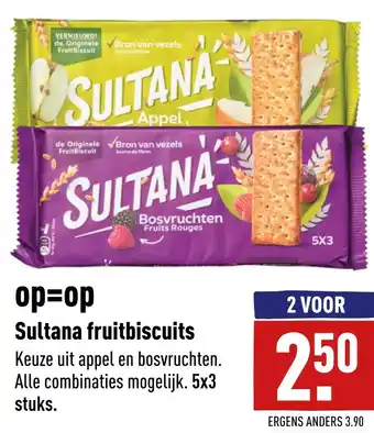 ALDI Sultana fruitbiscuits aanbieding