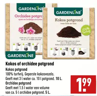 ALDI Kokos of orchidee potgrond aanbieding