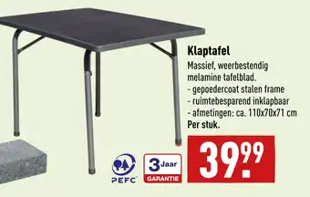 ALDI Klaptafel aanbieding