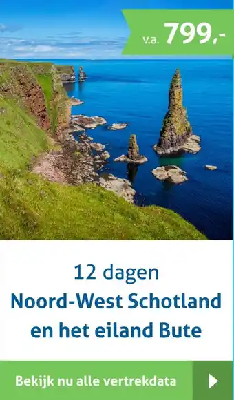 Bolderman Excursiereizen 12 dagen Noord-West Schotland en het eiland Bute aanbieding