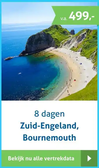 Bolderman Excursiereizen 8 dagen Zuid-Engeland, Bournemouth aanbieding