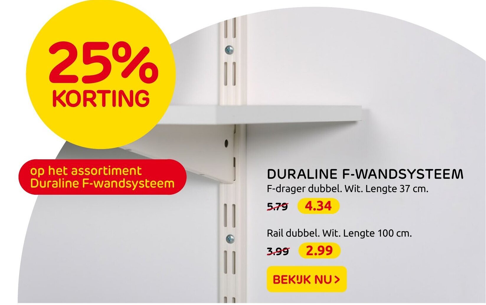 Duraline FWandsysteem 100 cm aanbieding bij Praxis