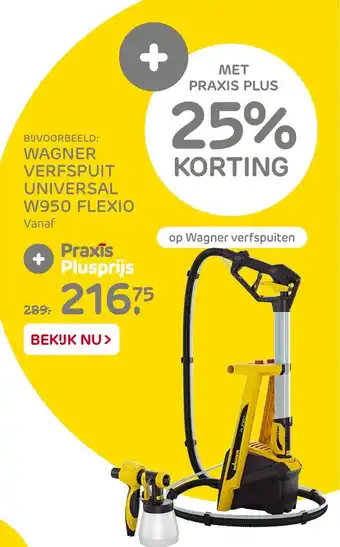 Praxis Wagner Verfspuit Universal W950 Flexio aanbieding