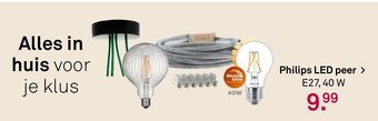 Karwei Philips LED peer aanbieding