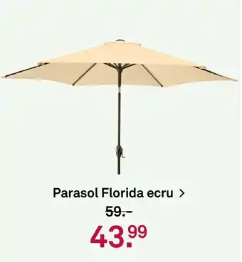 Karwei Parasol florida ecru aanbieding