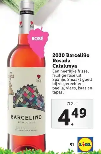 Lidl 2020 Barceliño Rosada Catalunya aanbieding