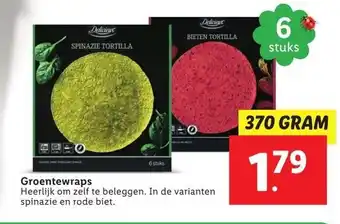 Lidl Groentewraps aanbieding