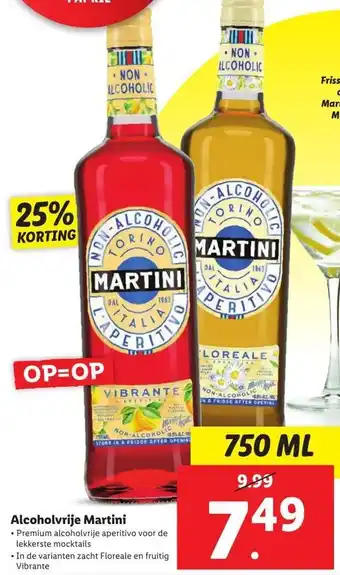 Lidl Alcoholvrije Martini aanbieding