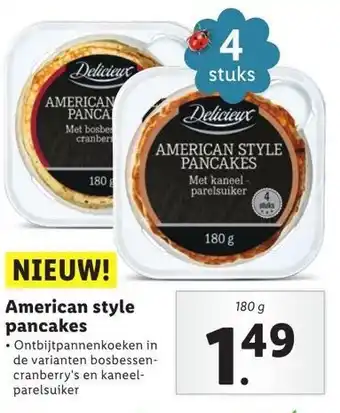 Lidl American style pancakes aanbieding