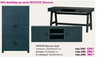 Leen Bakker WO0OD Benson kast aanbieding