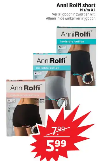 Trekpleister Anni Rolfi short aanbieding