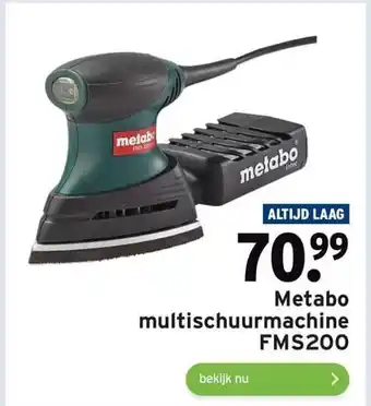 GAMMA Metabo multischuurmachine EMS200 aanbieding