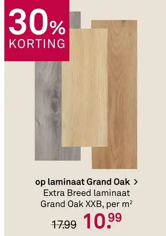 Karwei op laminaat Grand Oak Extra Breed laminaat Grand Oak XXB. per m² aanbieding