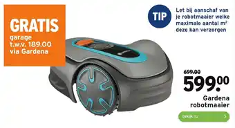 GAMMA Gardena robotmaaier aanbieding