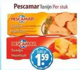 Sahan Supermarkten Pescamar Tonijn 3x80g aanbieding