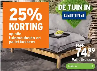 GAMMA Palletkussen aanbieding