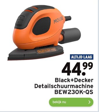 GAMMA Black+decker detailschuurmachine BEW230K-QS aanbieding