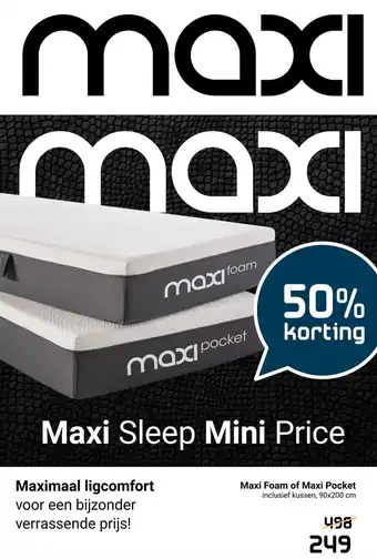 Beddenreus Maxi Foam of Maxi Pocket 90x200 cm aanbieding