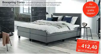 Woonsquare Boxspring Corso aanbieding