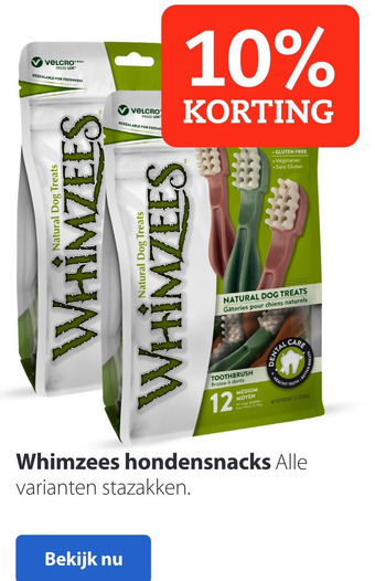 Pets Place Whimzees hondensnacks aanbieding