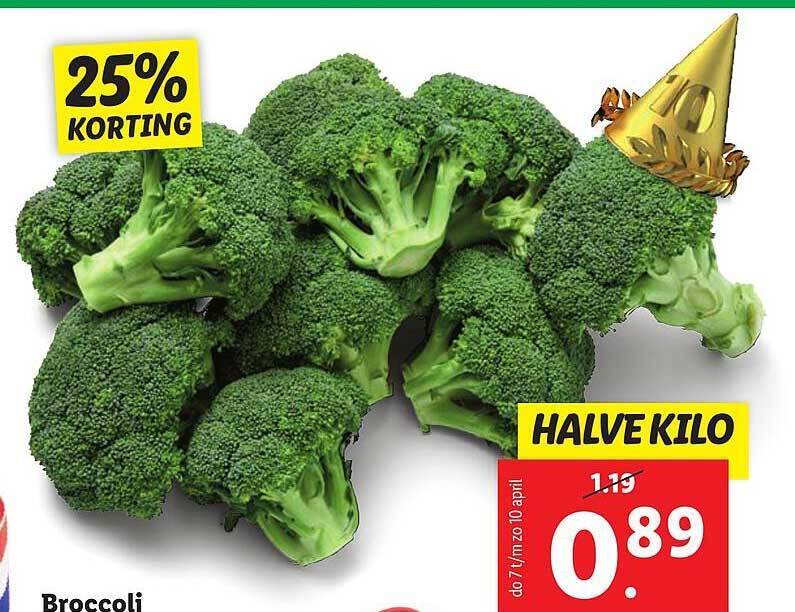 Broccoli 25 Korting aanbieding bij Lidl