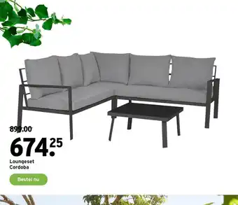 GAMMA Loungeset Cordoba aanbieding