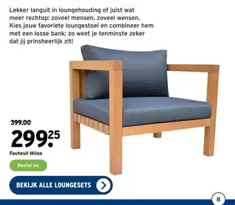 GAMMA Fauteuil Milos aanbieding