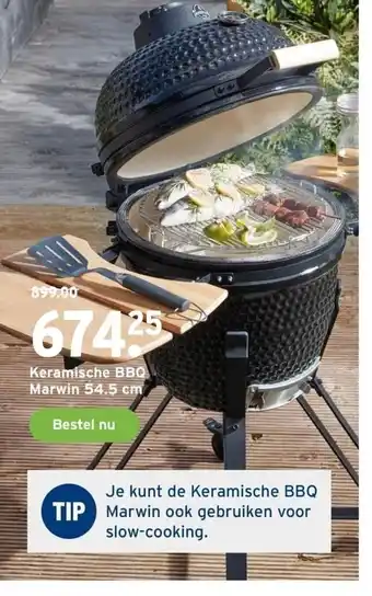 GAMMA Keramische BBQ Marwin 54.5 cm aanbieding