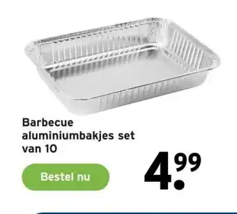 GAMMA Barbecue aluminiumbakjes set van 10 aanbieding