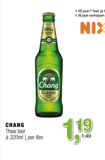 Amazing Oriëntal CHANG Thais bier 320ml aanbieding