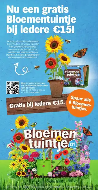 Albert Heijn Bloemen tuintje aanbieding