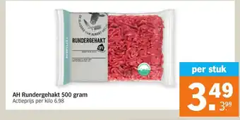 Albert Heijn Ah rundergehakt 500 gram aanbieding