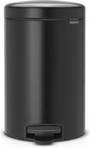 Bol.com Brabantia newIcon Prullenbak - 12 l - Matt Black aanbieding