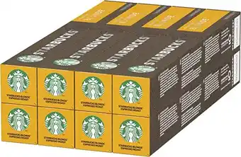 Amazon Starbucks Blonde Espresso Roast by Nespresso, Blonde Roast Coffee Capsules (8 doosjes à... aanbieding