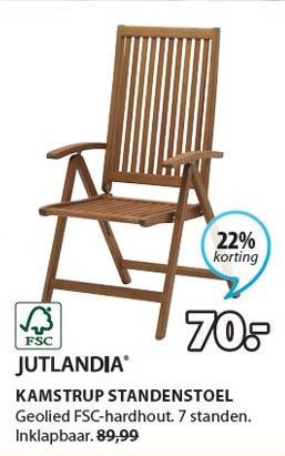 Jysk KAMSTRUP STANDENSTOEL aanbieding