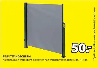 Jysk PEJELT WINDSCHERM aanbieding