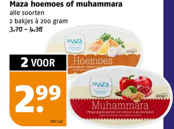 Poiesz Maza hoemoes of muhammara aanbieding
